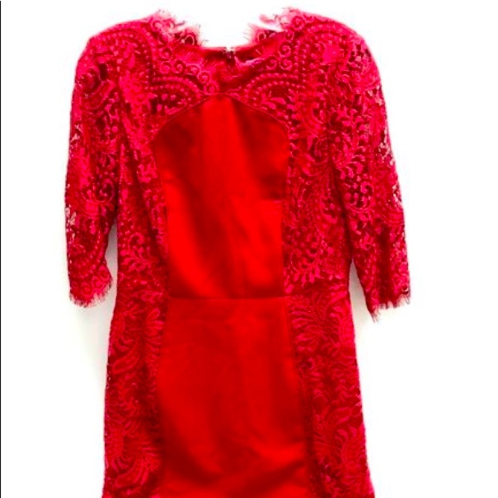 Red with lace Antonio Melani Dress